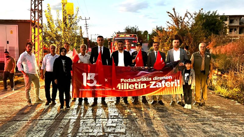 İlçemizde 15 Temmuz Şehitlerini Anma, Demokrasi ve Milli Birlik Günü 8.Yıldönümünde Coşkuyla Kutlandı